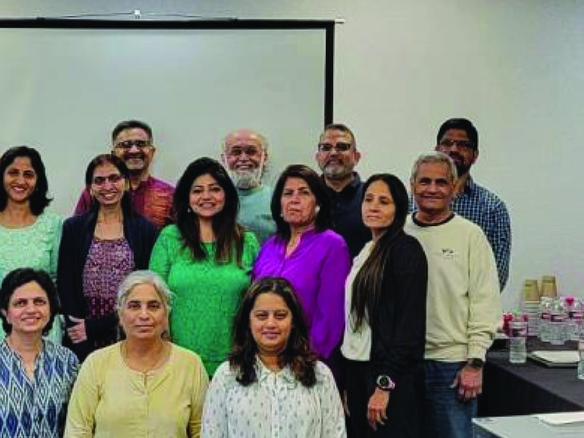 Aum School volunteers and parents gathered at the Annual Planning Meeting in Dallas