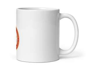 White glossy mug